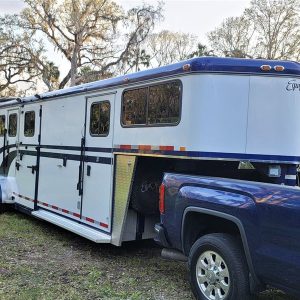 2 horse gooseneck trailer
