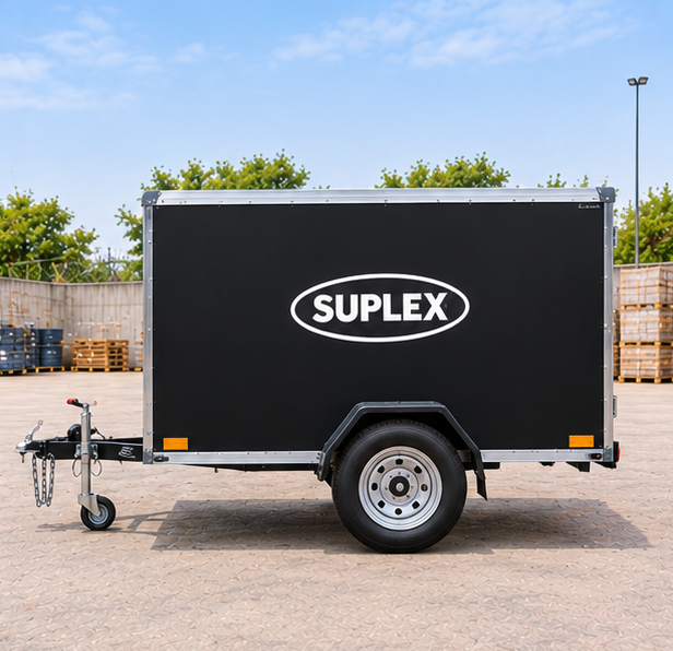 Suplex 4' x 6' Enclosed Cargo Trailer – Single Axle, Barn Doors - Image 2