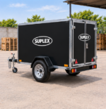 Suplex 4' x 6' Enclosed Cargo Trailer – Single Axle, Barn Doors - Image 4