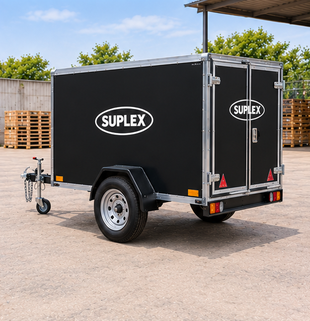 Suplex 4' x 6' Enclosed Cargo Trailer – Single Axle, Barn Doors - Image 4