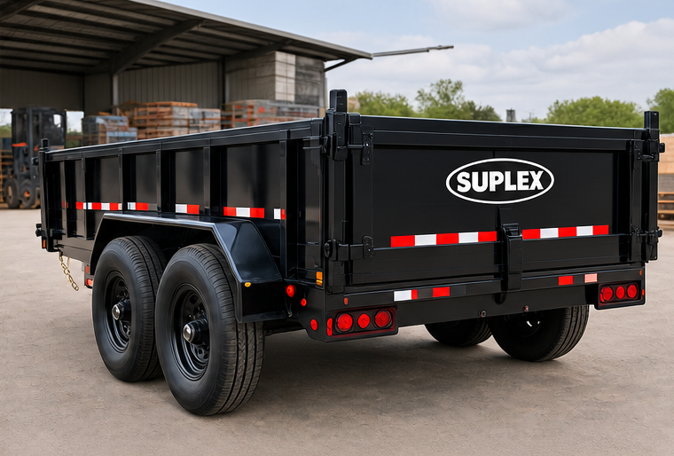 Suplex 8' x 20' Tipper Trailer – Tandem Axle, Hydraulic Dump Bed - Image 2