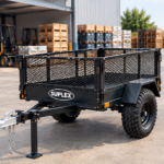 Suplex 5' x 8' Mesh-sided Cage Trailer – Single Axle, High Mesh Sides