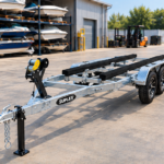 Suplex 12–14 ft Boat & Jet Ski Trailer – Tandem Axle, Galvanized Bunk Frame