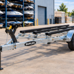 Suplex 16–22 ft Boat & Jet Ski Trailer – Tandem Axle, Galvanized Bunk Frame