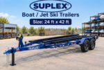 Suplex 24–42 ft Boat & Jet Ski Trailer – Tandem Axle, Heavy-Duty Bunk Frame - Image 4