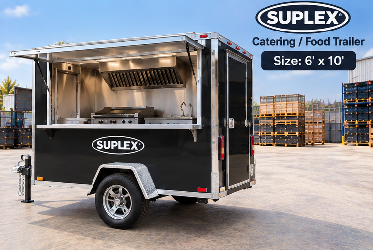 Suplex 6' x 10' Catering Food Trailer – Single Axle, Serving Hatch - Image 4