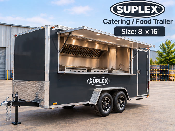 Suplex 8' x 16' Catering Food Trailer – Tandem Axle, Serving Hatch - Image 4