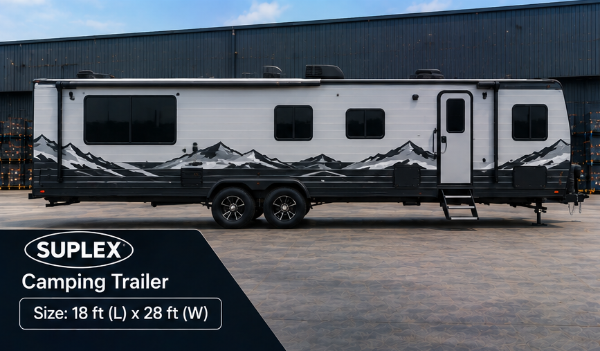 Suplex 18–28 ft Camping Trailer Caravan – Tandem Axle, Travel Trailer - Image 3