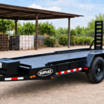 Suplex 8.5' x 18' Car Transporter Trailer – Tandem Axle, Stand-up Ramps