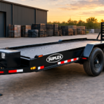 Suplex 8.5' x 20' Car Transporter Trailer – Tandem Axle, Stand-up Ramps