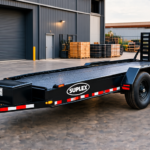 Suplex 8.5' x 28' Car Transporter Trailer – Tandem Axle, Stand-up Ramps