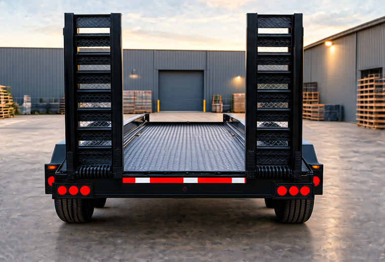 Suplex 8.5' x 28' Car Transporter Trailer – Tandem Axle, Stand-up Ramps - Image 3