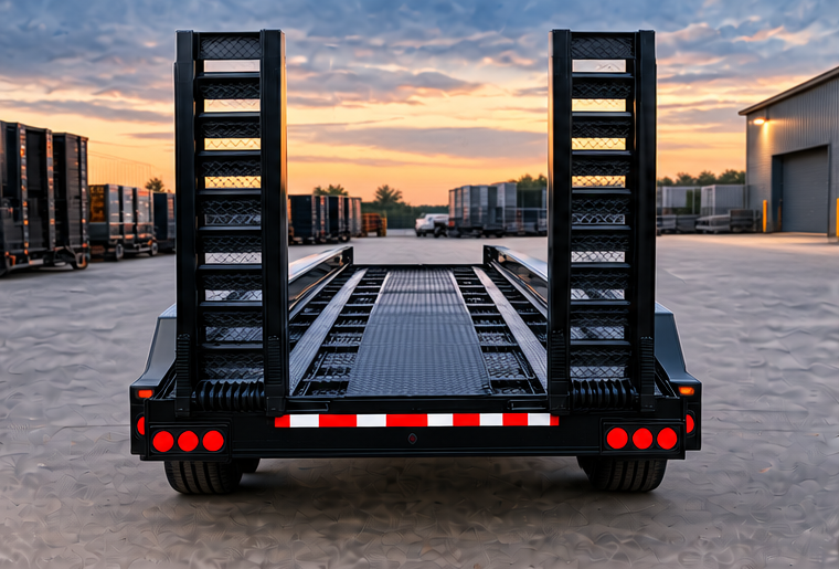 Suplex 8.5' x 53' Car Transporter Trailer – Tandem Axle, Stand-up Ramps - Image 3