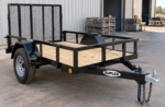 Suplex 4' x 6' Utility Trailer – Single Axle, Wood Deck, Ramp Gate