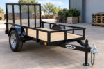 Suplex 4' x 8' Utility Trailer – Single Axle, Wood Deck, Ramp Gate