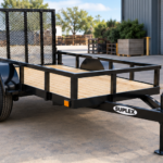 Suplex 4' x 8' Utility Trailer – Single Axle, Wood Deck, Ramp Gate