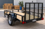Suplex 4' x 8' Utility Trailer – Single Axle, Wood Deck, Ramp Gate - Image 2