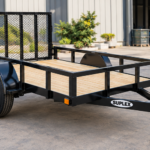 Suplex 5' x 8' Utility Trailer – Single Axle, Wood Deck, Ramp Gate